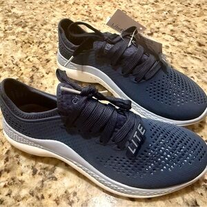 New Crocs Literide 360 Pacer Sneakers Blue Lace Up Comfort Water Shoes Women's 7